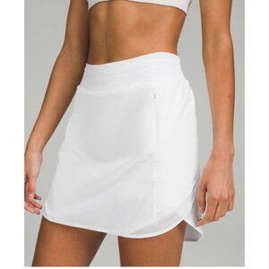 Lululemon Hotty Hot High-Rise Skirt *Long White Size 6